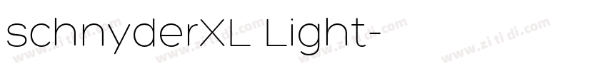 schnyderXL Light字体转换